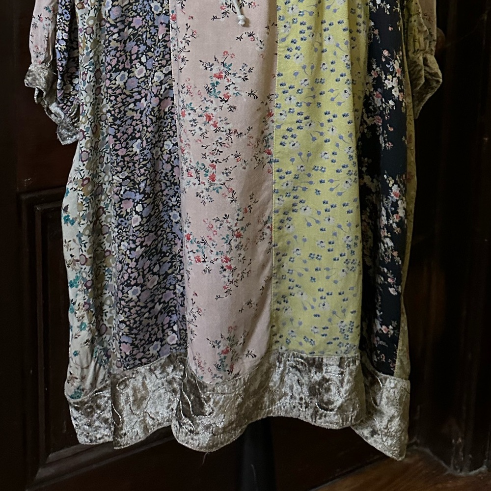 Young Threads Boho Embroidered Patchwork Floral D… - image 10